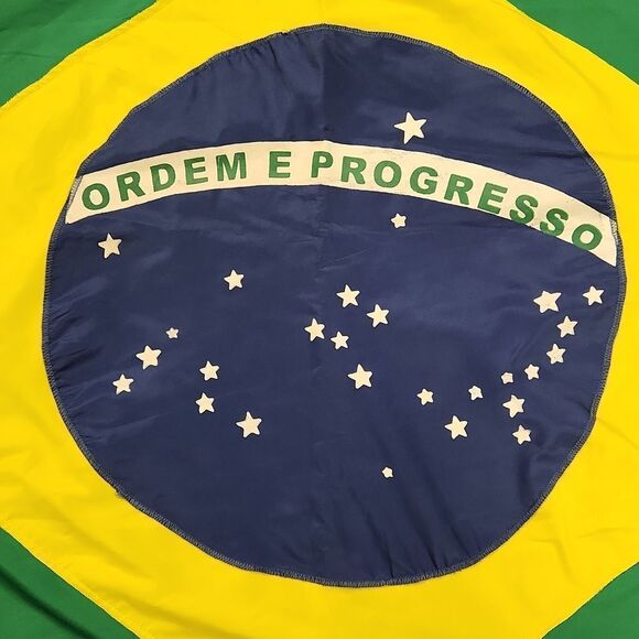 Brazil Flag Sewn 39" x 56" - Picture 3 of 10